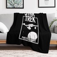 Enterprise NCC 1701 Black and White Throw Blanket for babies Luxury St For Baby Blankets