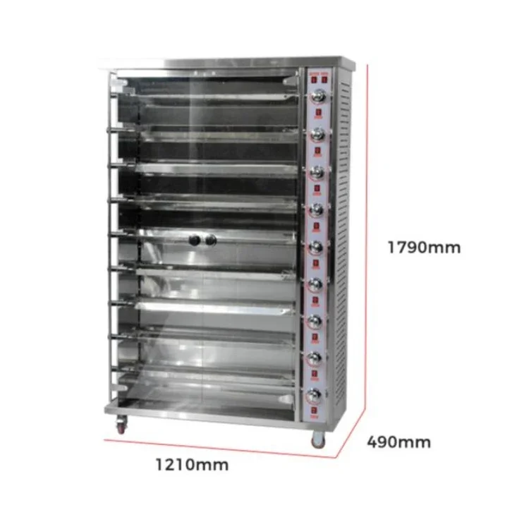 Best seller high quality rotisserie kit chicken rotisserie gas chicken gas rotisserie