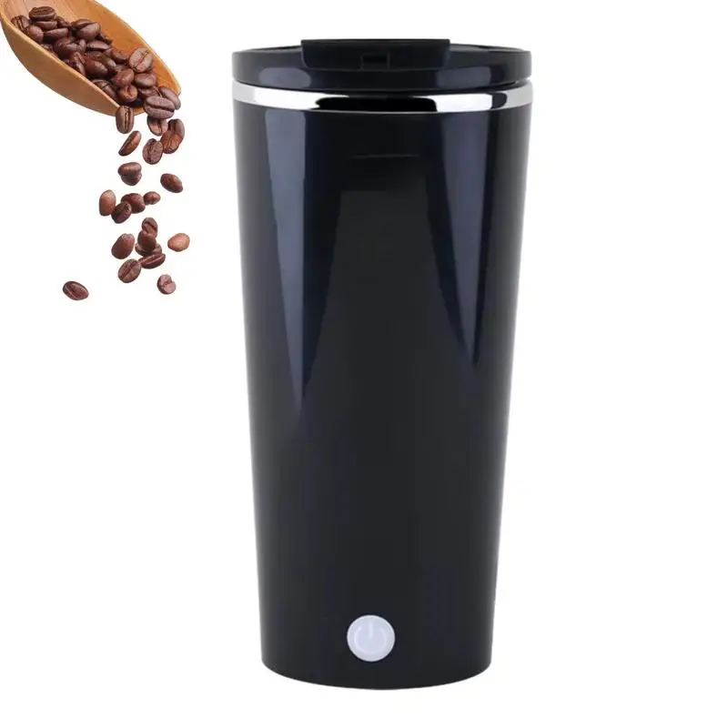 

Self Stirring Coffee Mug Magnetic USB Charging Stirring Cup Automatic Led Display Portable Mixing Mug Stainless Steel For Cocoa