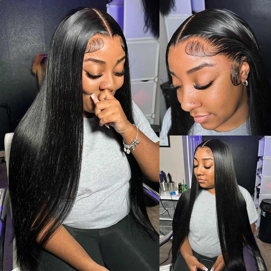 36 Inch 250 Density 13x4 13x6 Straight HD Lace Front Human Hair Wigs Braizlian Ready To Wear 5x5 Glueless Lace Closure Wig