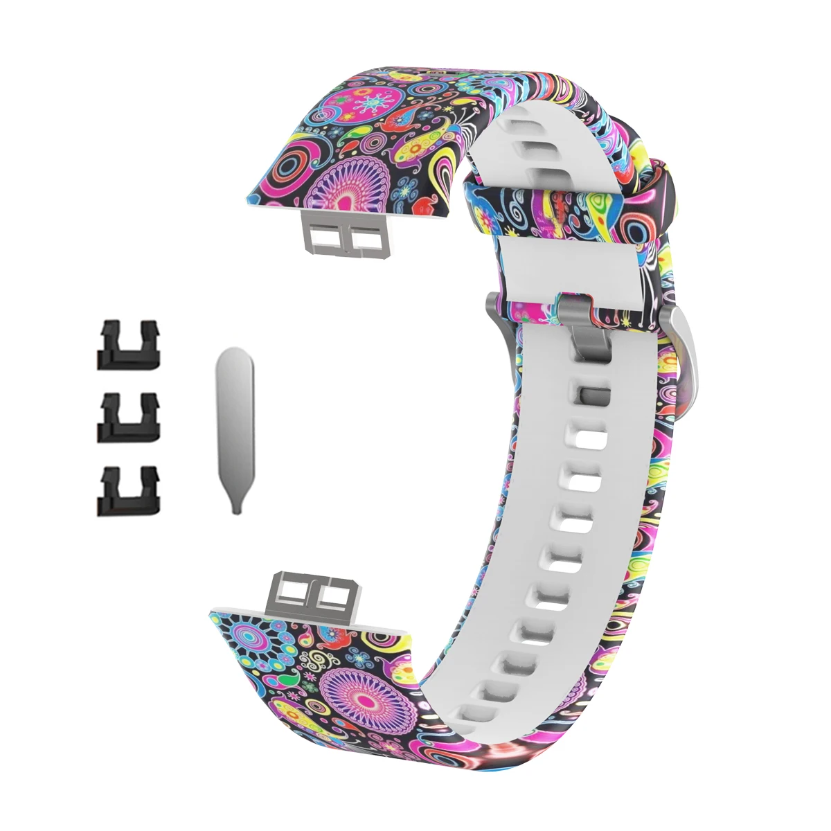 For Huawei Watch Fit Watchband Camo Sport Silicone Strap Belt Bracelet Accessories with tool