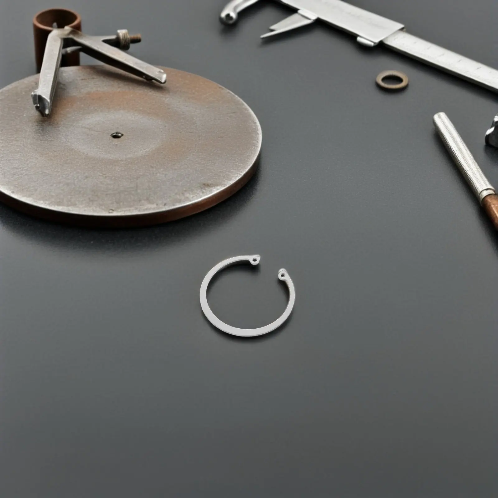 5Pcs Stainless Steel Internal Retaining Rings Durable C-Clip Snap Rings for Grooved Shafts Pins Studs Assortment Kit