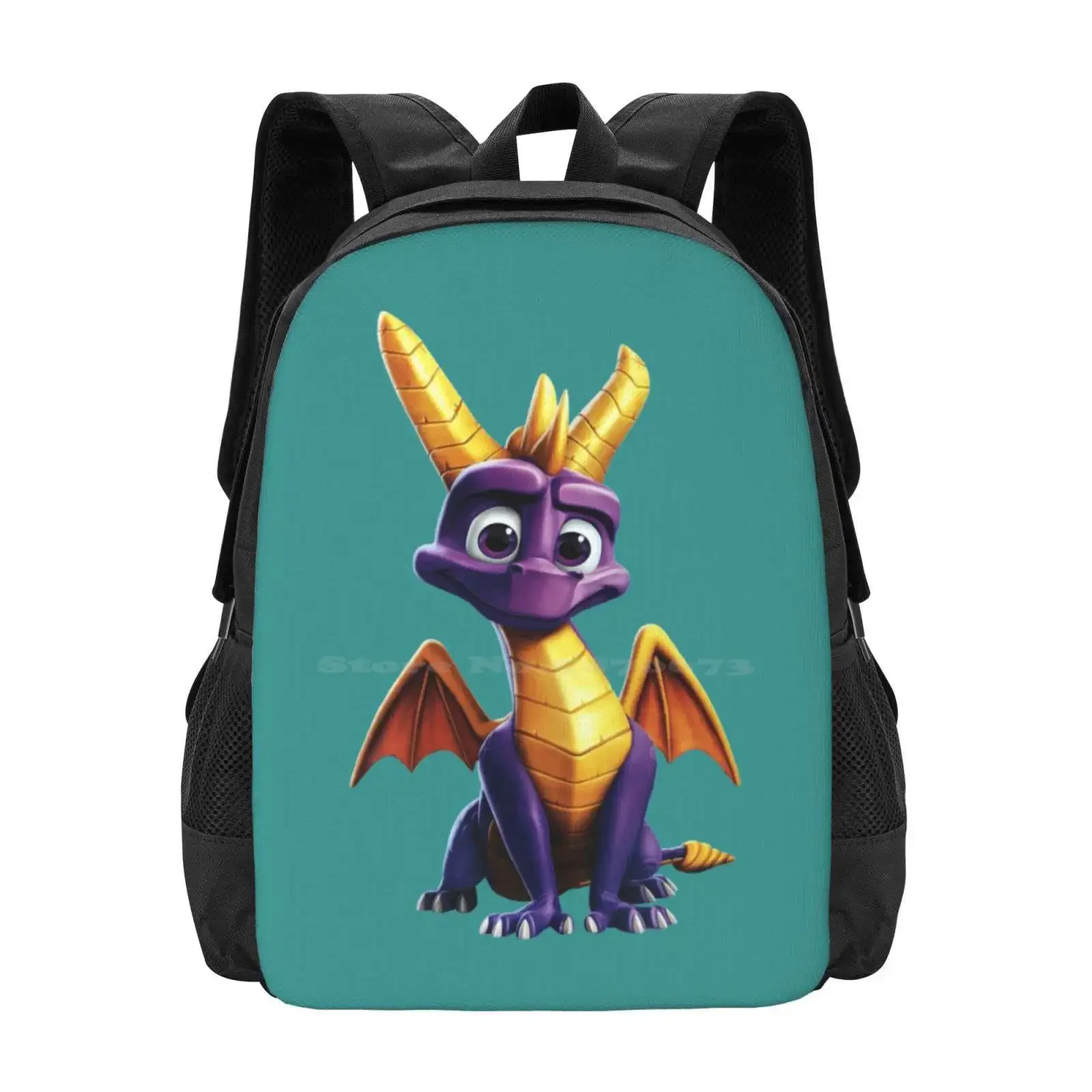 

Dragon Hot Sale Schoolbag Backpack Fashion Bags Spyro The Dragon Video Game Gaming Dragons Ps 1 Purple Games Cynder Spyro Cute