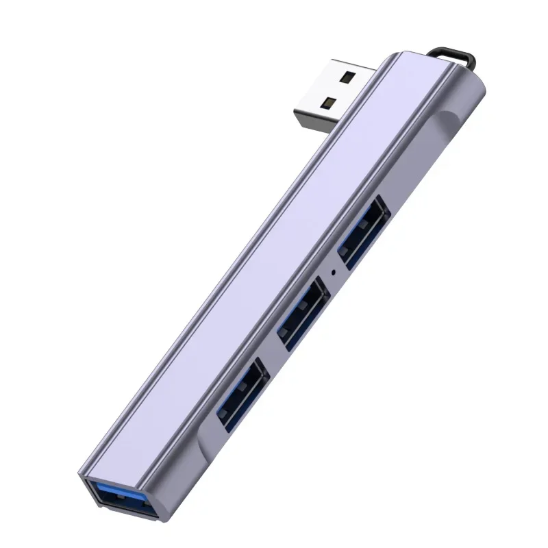 USB 3 0 4 Port Splitter Type C Hub Aluminum Alloy Expander Side Bend Cable for Laptop PC Data Transfer view 5