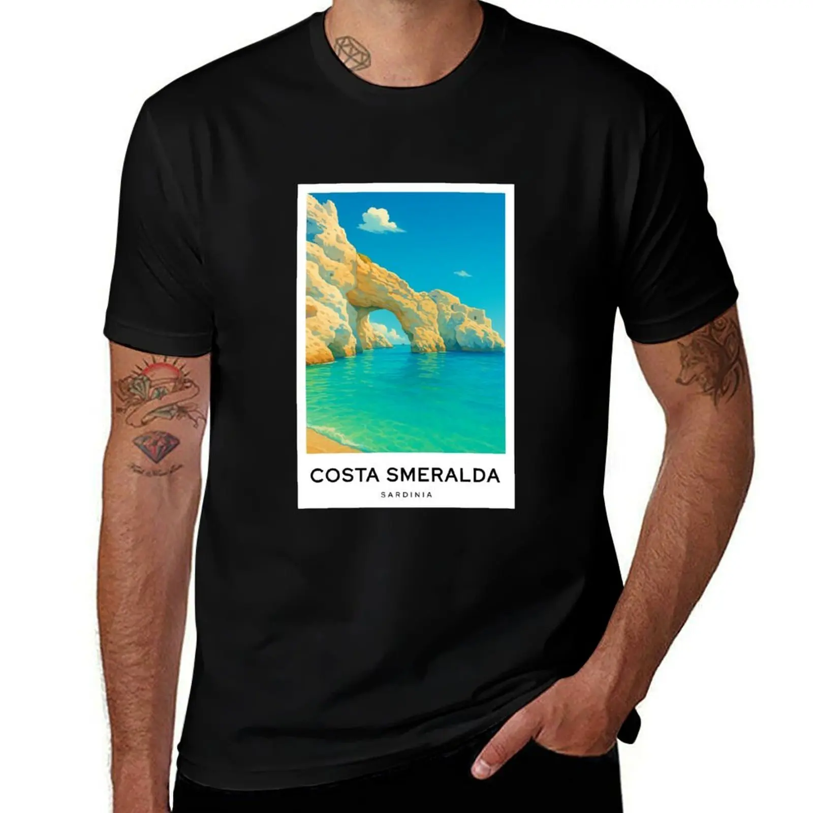 

Costa Smeralda Sardinia Italy T-Shirt plus size tops Clothing sweat fruit of the loom mens t shirts