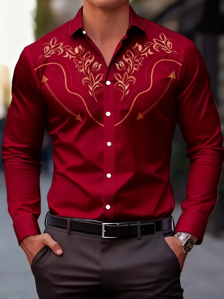 

New men's long-sleeved shirt, stylish collared button-down jacket, versatile, casual, and comfortable. Fast shipping.