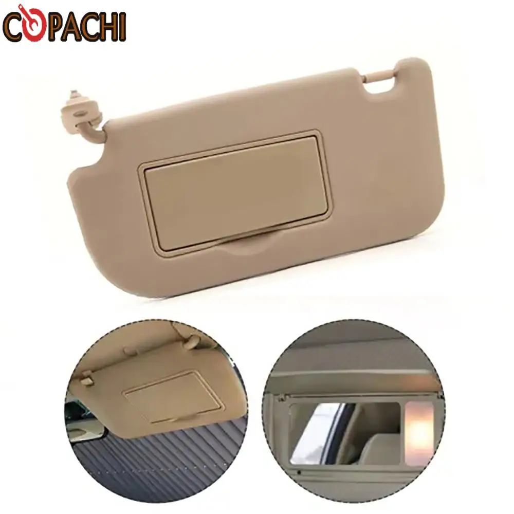 

1pc 8520203000 85202-03000 Front Left Driver Side Sun Visor Makeup Mirror For 2004-2010 Kia Sportage Auto Beige