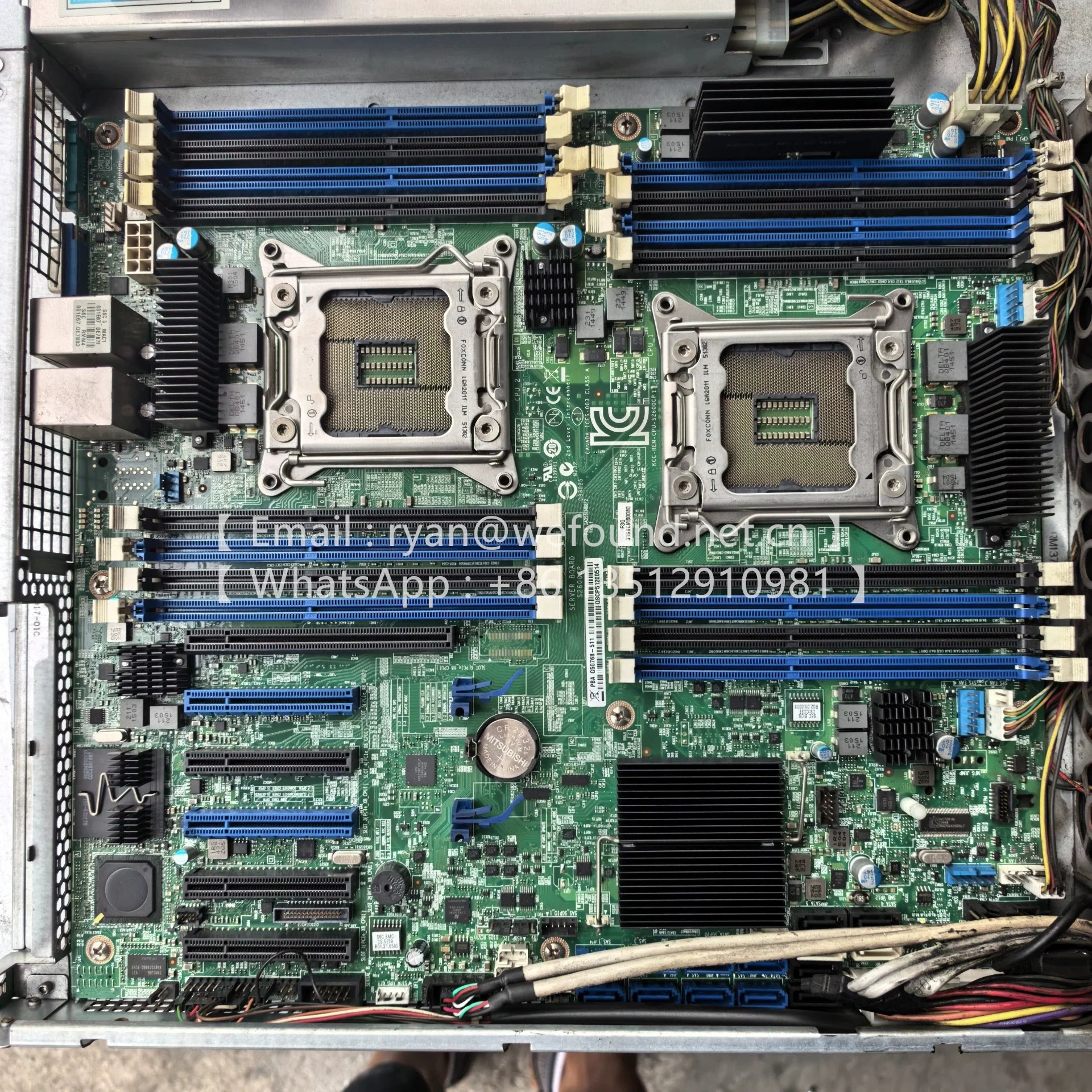 S2600CP2 for Intel Motherboard S2600CP Family  Integrated LAN 2x 1GbE