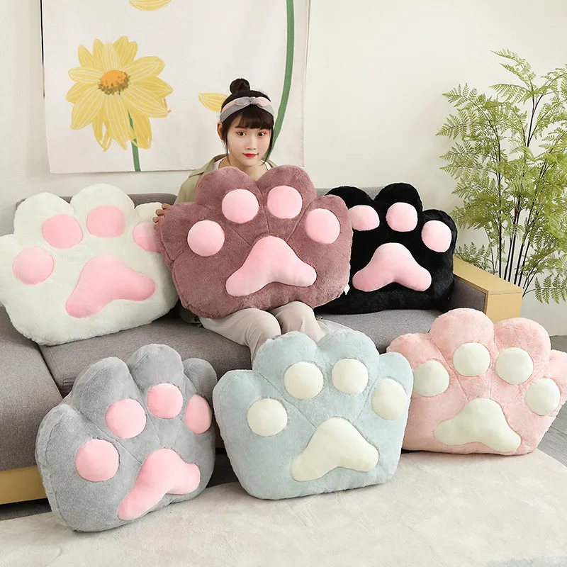 

Cute Cat Claw Bear Paw Plush Toys Soft Bed Sofa Pillow Chair Waist Cushion Home Decoration Girlfriend Birthday Gifts