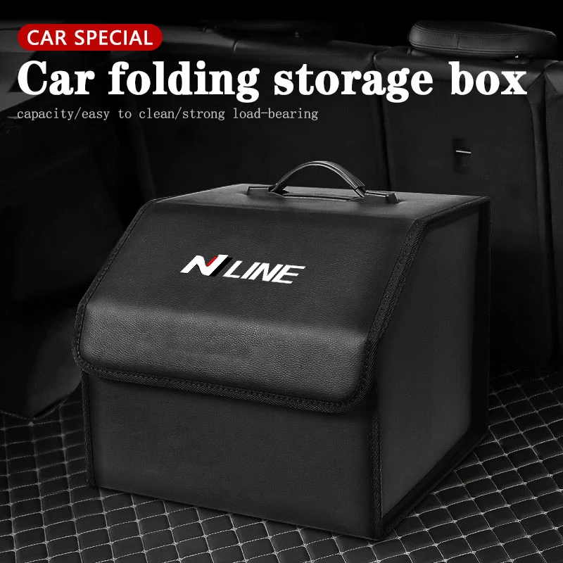 

S/L Car Mounted Rear Compartment Storage and Organizing Storage Box For Hyundai NLINE I30 I20 I10 Venue Veloster Tucson Accent K