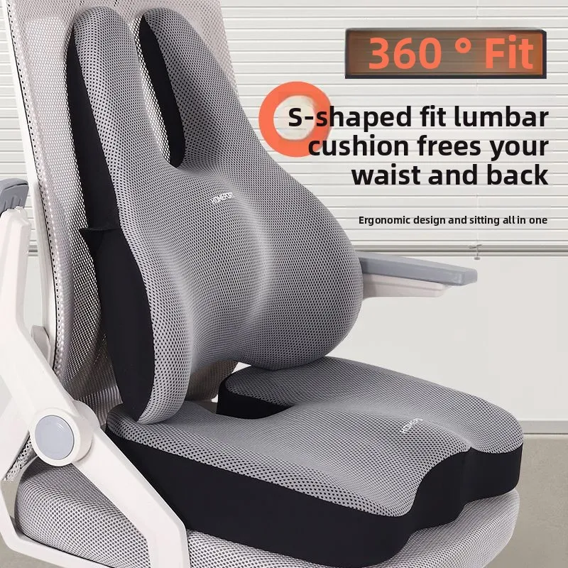 

Сидит на долгое с поясничными подушками, офисными поясничными подушками, подушками для спинки сиденья.