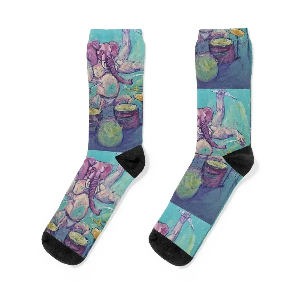 

Elephant with drams Socks Thermal man winter fashionable Man Socks Women's