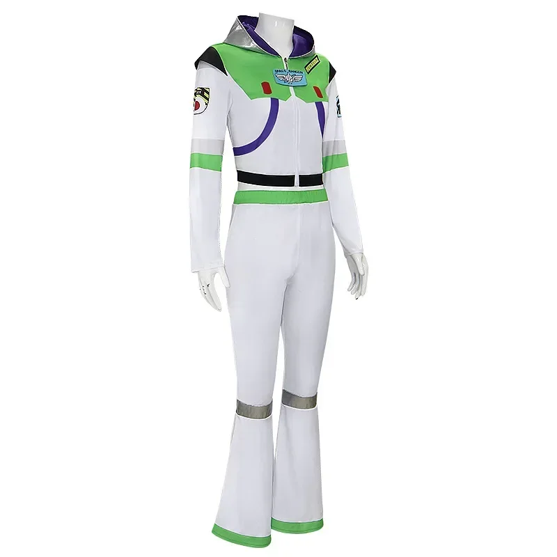 Disfraz de película mujer Buzz Cosplay Lightyear mono blanco Halloween carnaval Cosplay Buzz ropa personalizada