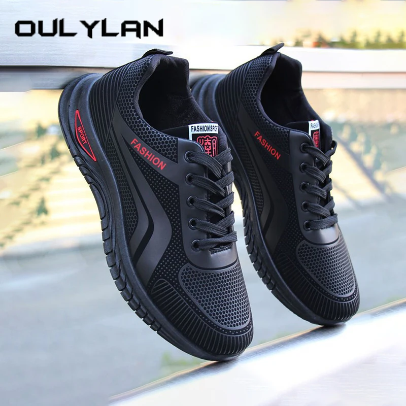 Oulylan 2025 Vendita calda Scarpe da uomo Scarpe da corsa con cuscino d'aria Scarpe da ginnastica in morbida pelle resistenti all'usura per esterni Scarpe antiscivolo di tendenza