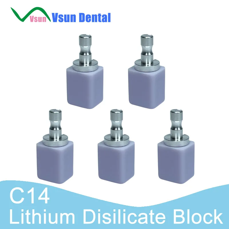 Emax Lithium Disilicate Blocks Glass Ceramic C14 HT LT BL CADCAM Milling Dental Laboratory Materials(5pcs)