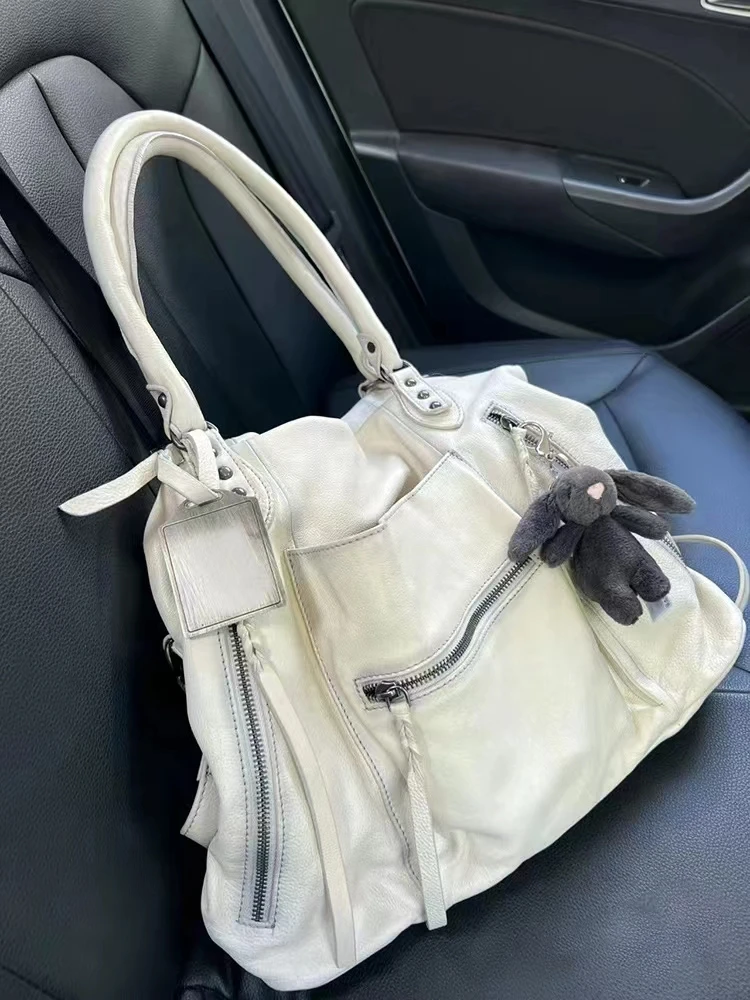 

Простая Повседневная Сумка-тоут, изысканная и Универсальная Ретро сумка для подмышек, модная и вместительная сумка через плечо, дорожная сумка