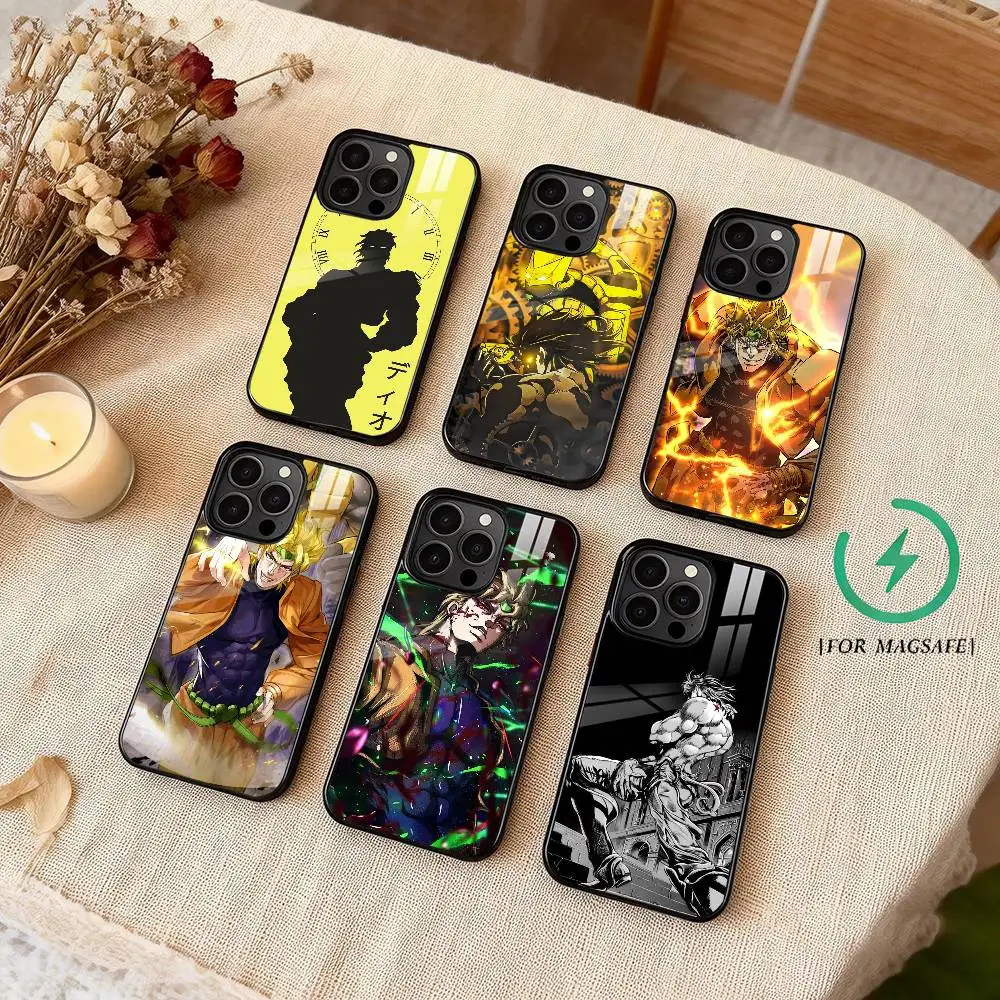 J-JOJO Dio Brando  Phone Case For iPhone 17 16 15 14 13 12 Pro Max Plus for Magsafe Wireless Magnetic Cover