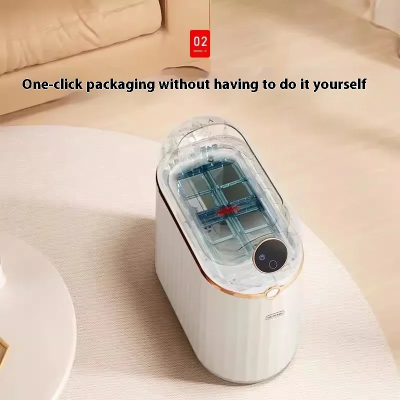 Japanese Smart Trash Bin Fully Automatic Packing Bag Replacement Sensor Electric Trash Bin Bathroom Home Supplies FYWB