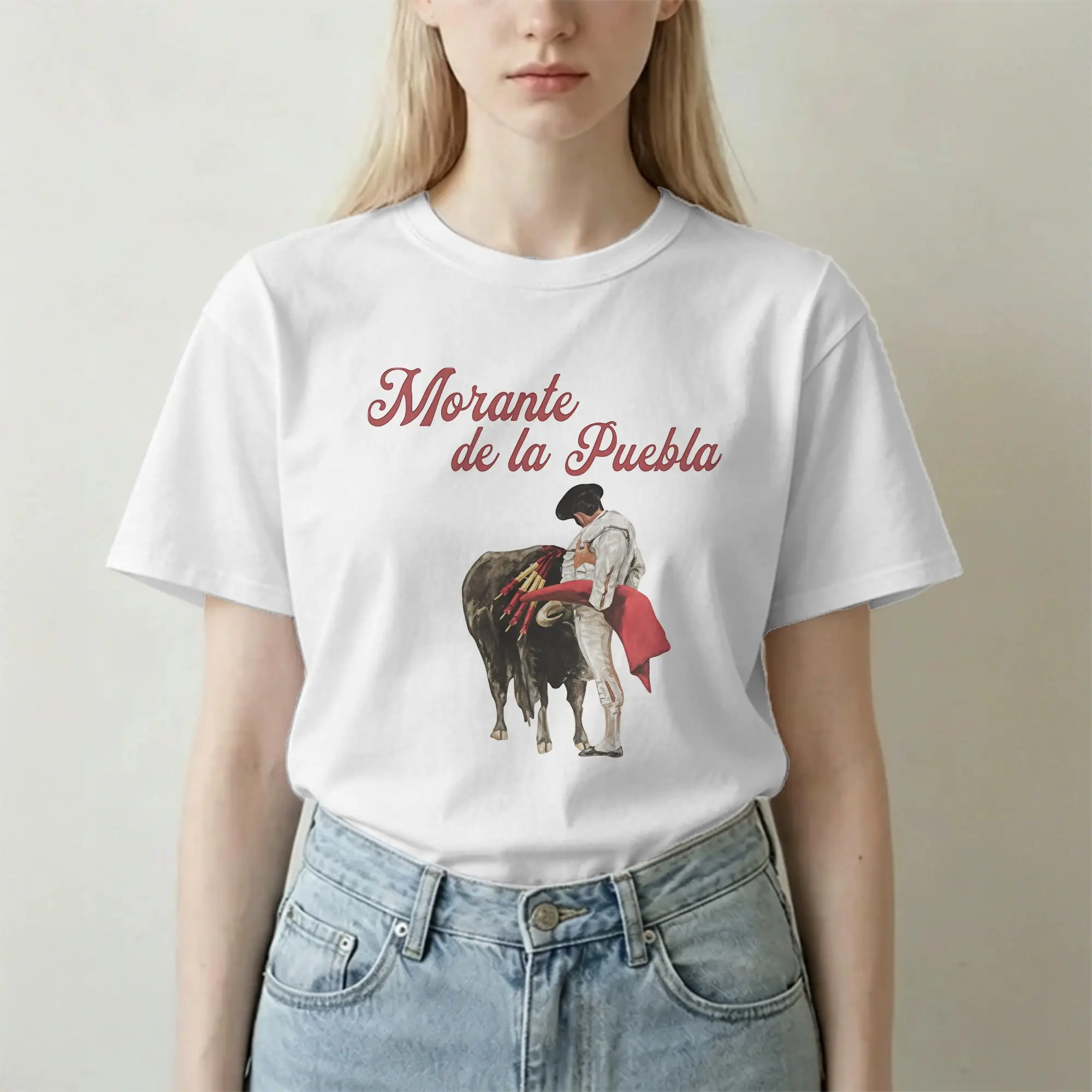Men Women's T-Shirt Morante De La Puebla Matador Vintage Cotton Tees Short Sleeve  T Shirt Round Neck Clothing Original