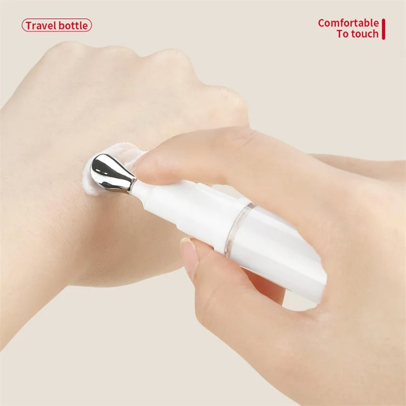 5/10/15ml Portable Airless Pump Bottles Roll Ball Eye Cream Vacuum Bottle Travel Size Foundation Lotion Splitter Makeup Tools