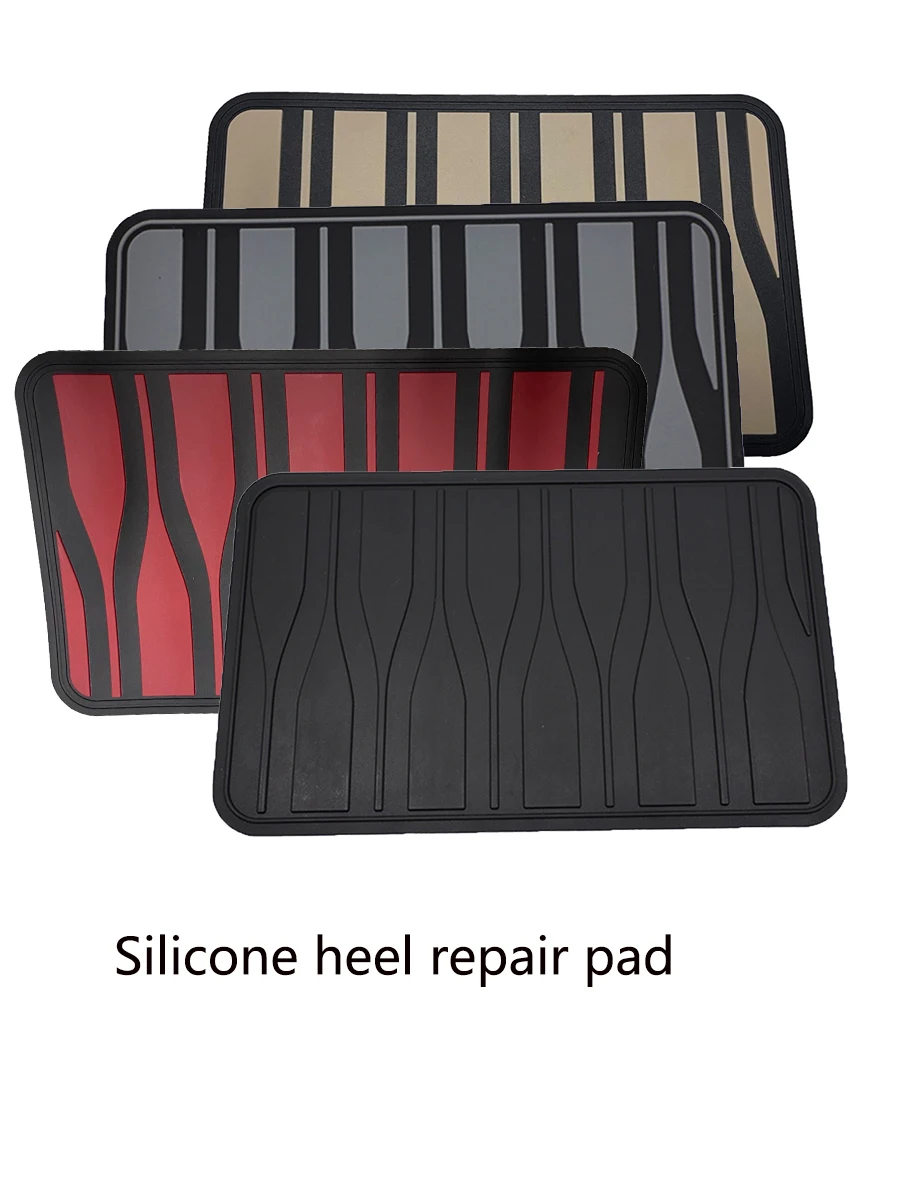 Almofada de gel de sílica para piso de carro, tapete de calcanhar, remendo de pedal, pvc preto, à prova d'água, almofada antiderrapante automática, acessórios interiores universais
