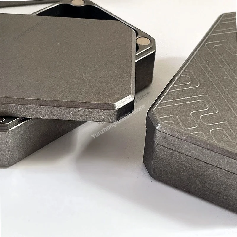 Titanium Alloy EDC Container, Waterproof Sealed Storage Case, Portable Outdoor Pill Box, Fishing Lure Tackle Box, Bird Feed Pot