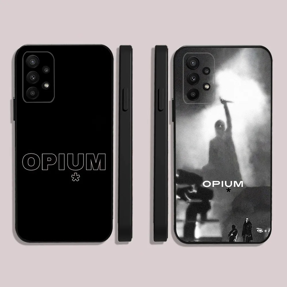 O-Opium Rap Playboi Carti Phone Case For Samsung S24,23,22,30,21,10,9,Ultra,Plus,Lite,FE,5G Black Soft Case