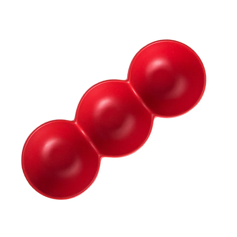 Ceramic Bowl Red Round Bowl Fruit Dish Salad Storage Container Mini Cookware Food Supplement for Home Store Family Events