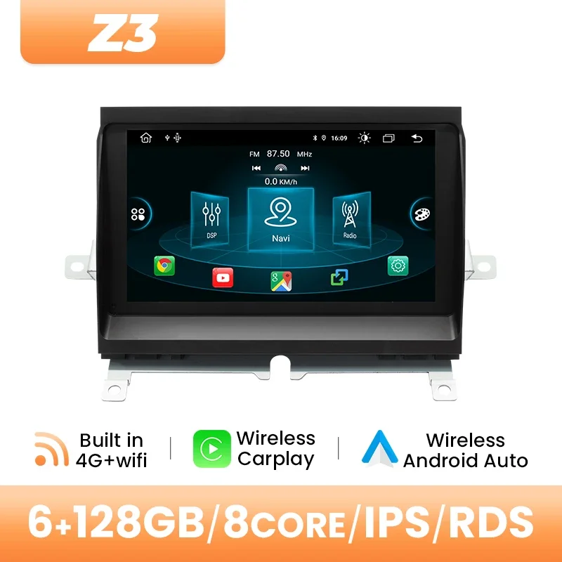 AI Voice Android 14 Draadloze Carplay Auto Multimedia Speler Voor Land Rover Discovery 3 LR3 L319 2004-2009 navigatie DSP 4G Wifi