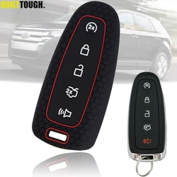 Silicone Car Key Shell Case Fob Cover For Ford Expedition C-Max Edge Explorer Titanium Taurus Focus Escape Auto Accessories