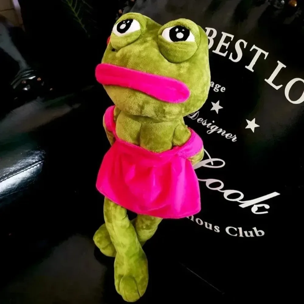 45 cm Pepe la triste rana peluche morbido cuscino imbottito espressione bambola animale per regalo di compleanno per bambini