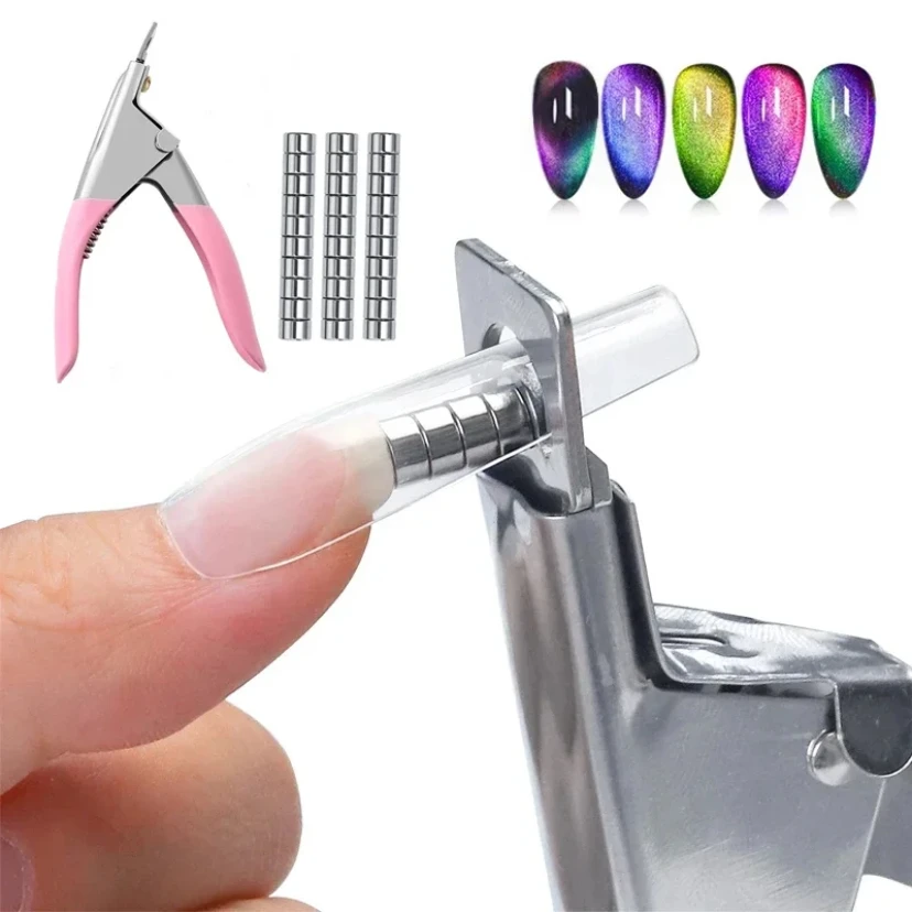 

Mini Magnet for Acrylic Nails Manicure Tips False Nail Cutters Cut Same Length Nail Tool Nail Clipper Manicure Supplies