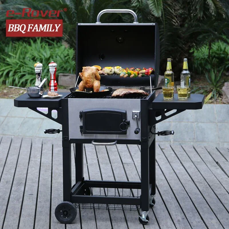 

Уличный утолщенный угольный гриль для барбекю, большой угольный гриль, полный комплект
