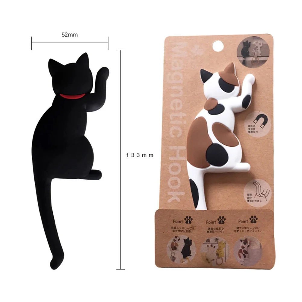 

2 Pcs Magnetic Fridge Home Decor Refrigerator Magnets Sticker Decoration Kitten