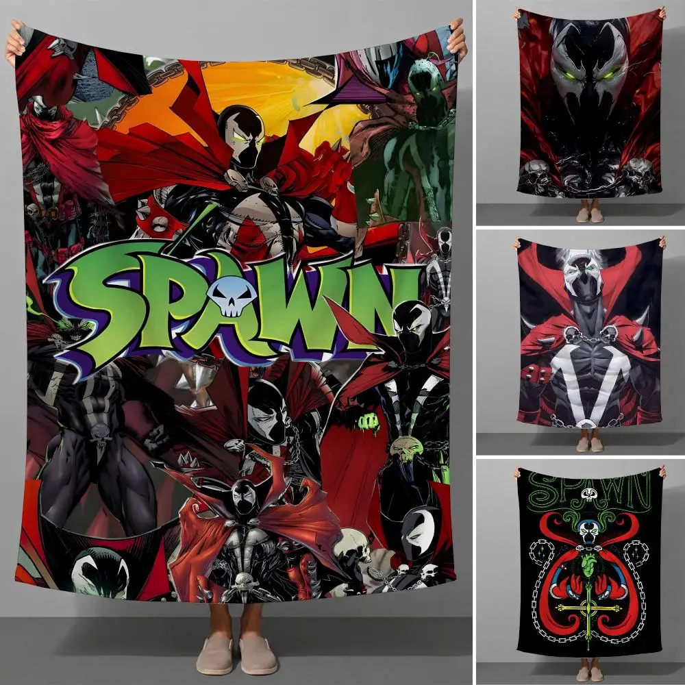 Comic Spawn Al Simmons Violator Cape Throw Soft Flannel Throw Blanket Warm for Couch Bed Sofa pets Cozy All Season
