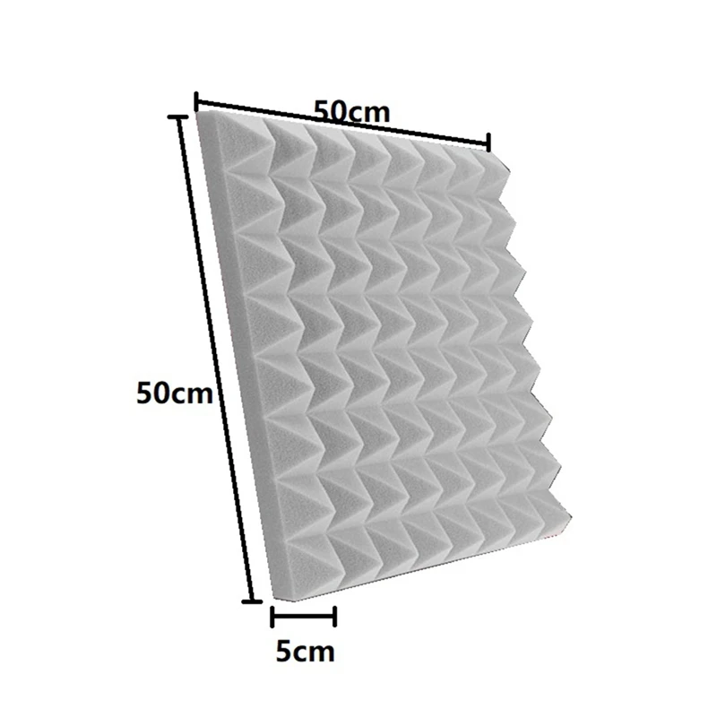 Tablero de espuma acústica piramidal Material de aislamiento acústico de pared Material de aislamiento acústico de espuma acústica