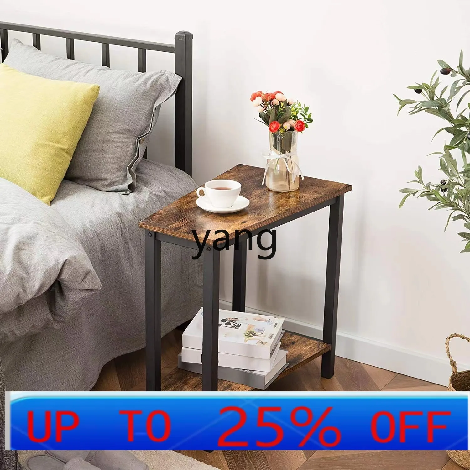 

LH wrought iron small side table small end table living room mini sofa side several bedrooms bedside table