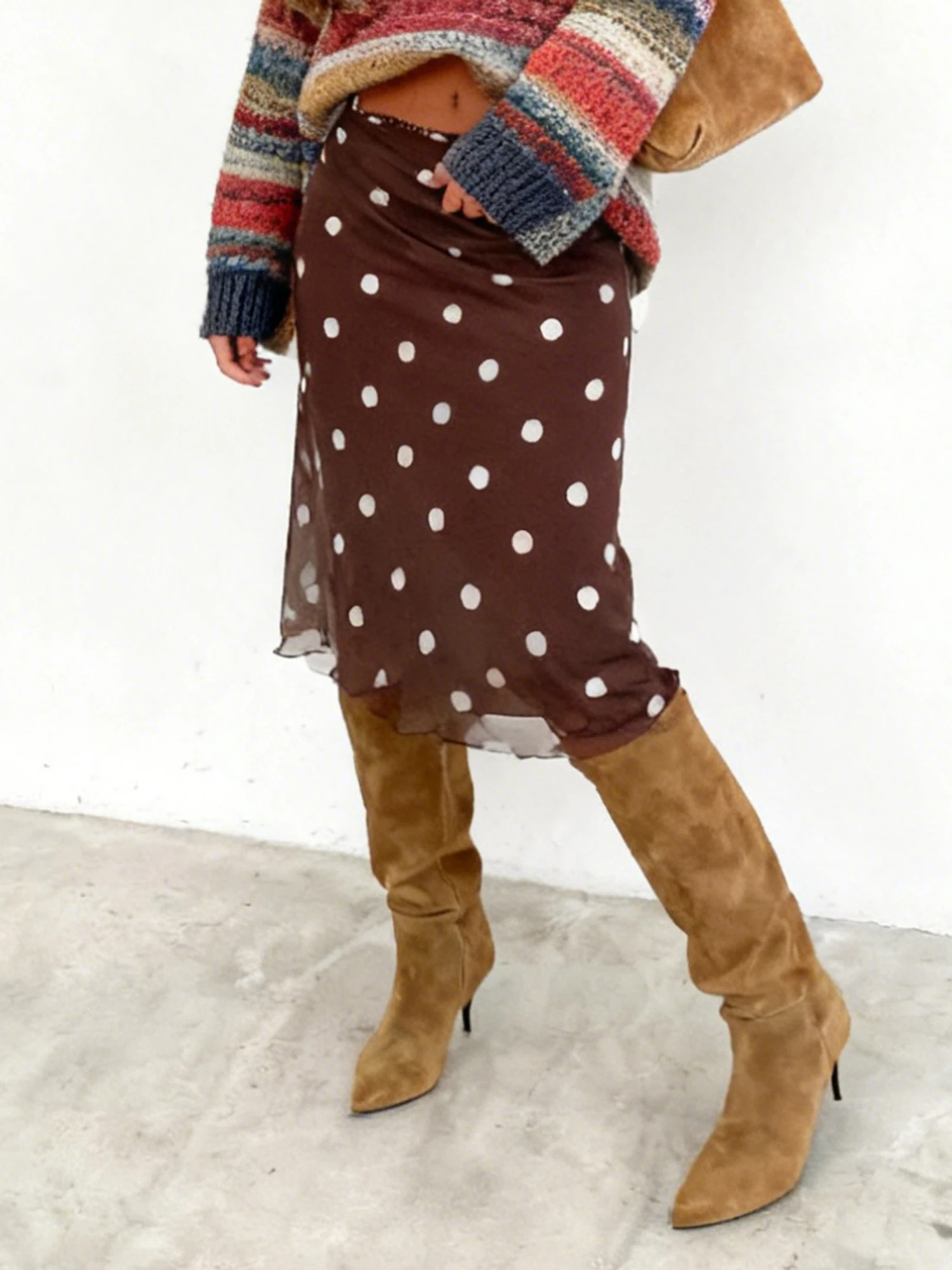 

Стильная юбка-миди трапециевидной формы с цветочным принтом и карманами для женщин, повседневная рабочая офисная вечеринка, повседневная одежда, юбка длиной до колена