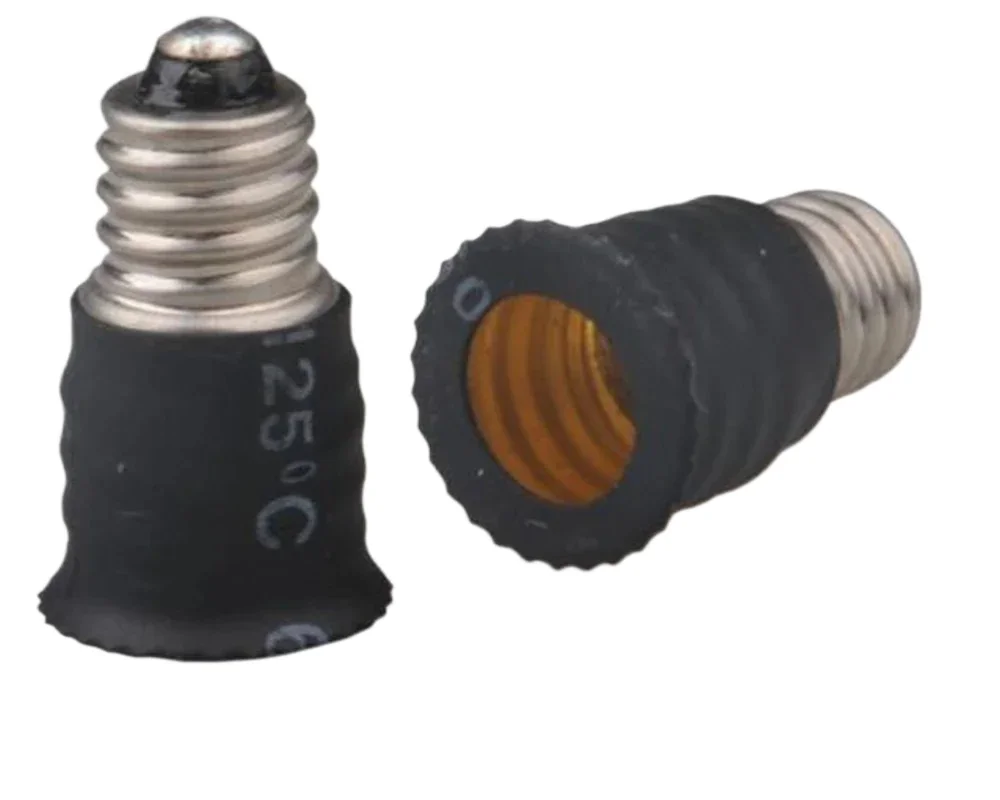 6pcs E10 to E12 Light Socket Adapter E10 to E12 Candelabra Lamp Holder Converter, Install E12 Candle Lamp into E10 Socket