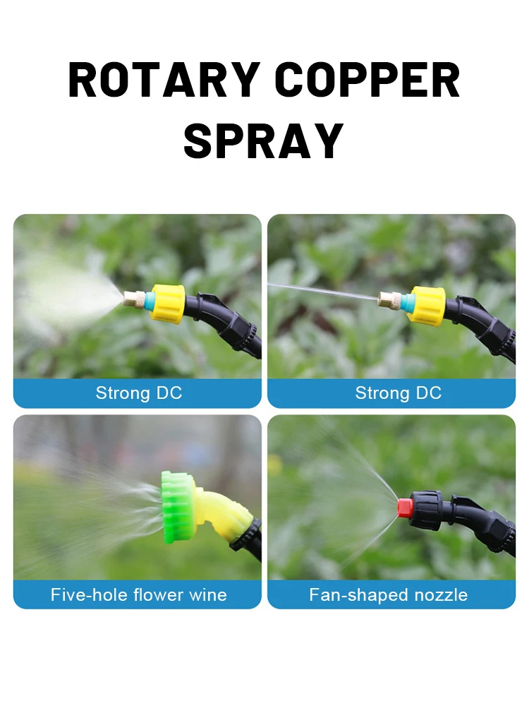 

5L/8L Electric Sprayer Equipped with 3 adjustable nozzles Plastic backpack sprayer Garden Irrigation Sprayer Plant Agricultural