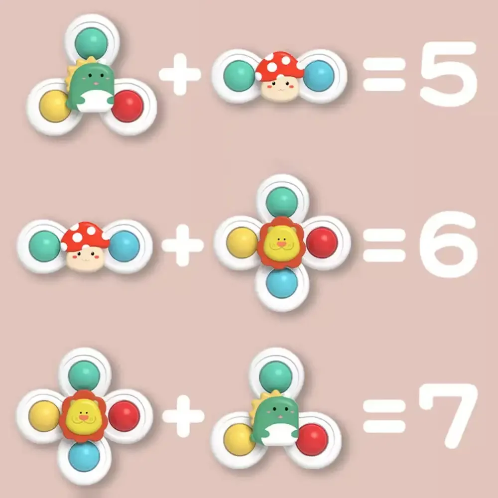 3 шт., детская игрушка-Спиннер на присоске