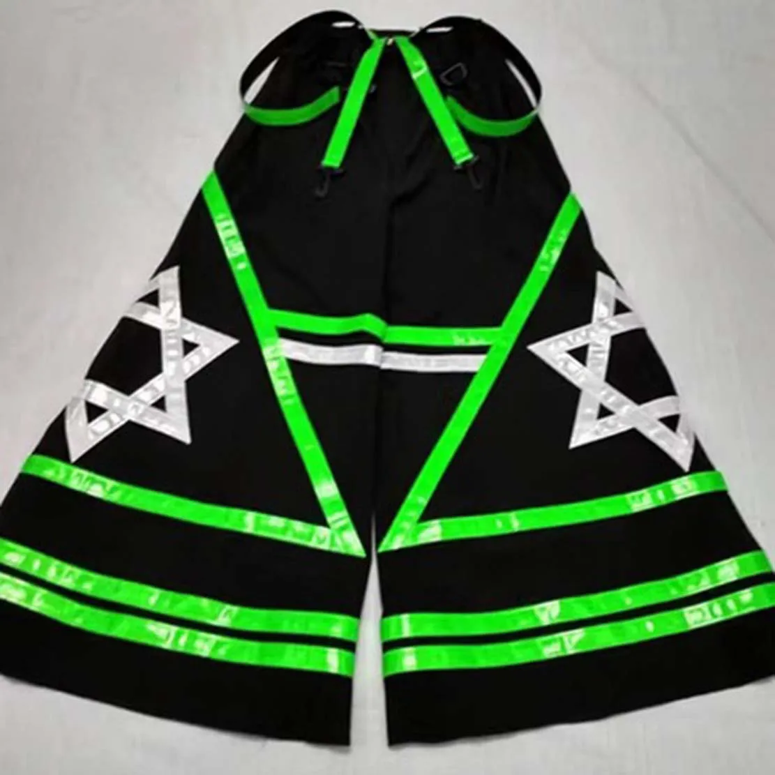 RAVE GEAR phat pants shuffle dancing cool reflective strip  Pants Ghost Dance Reflective Pants Street Hip-hop Pants Night P162