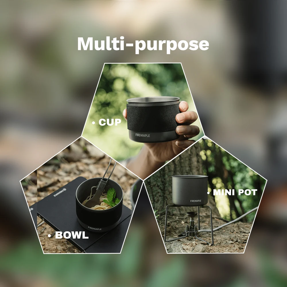 Fire-Maple Petrel Ultralight Cup-Bowl 300ml Portable Heat Protection Cooking Cup for G3 Pot Camping Backpacking Cookware 썸네일 4