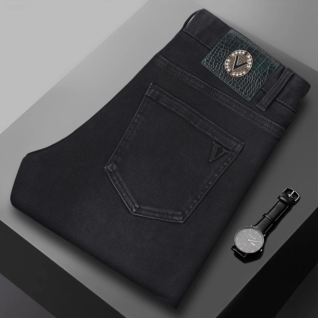 

New Spring Men's Jeans Casual Versatile Low Waist Dstring Resistant to Deformation plus Size for Other Ocns