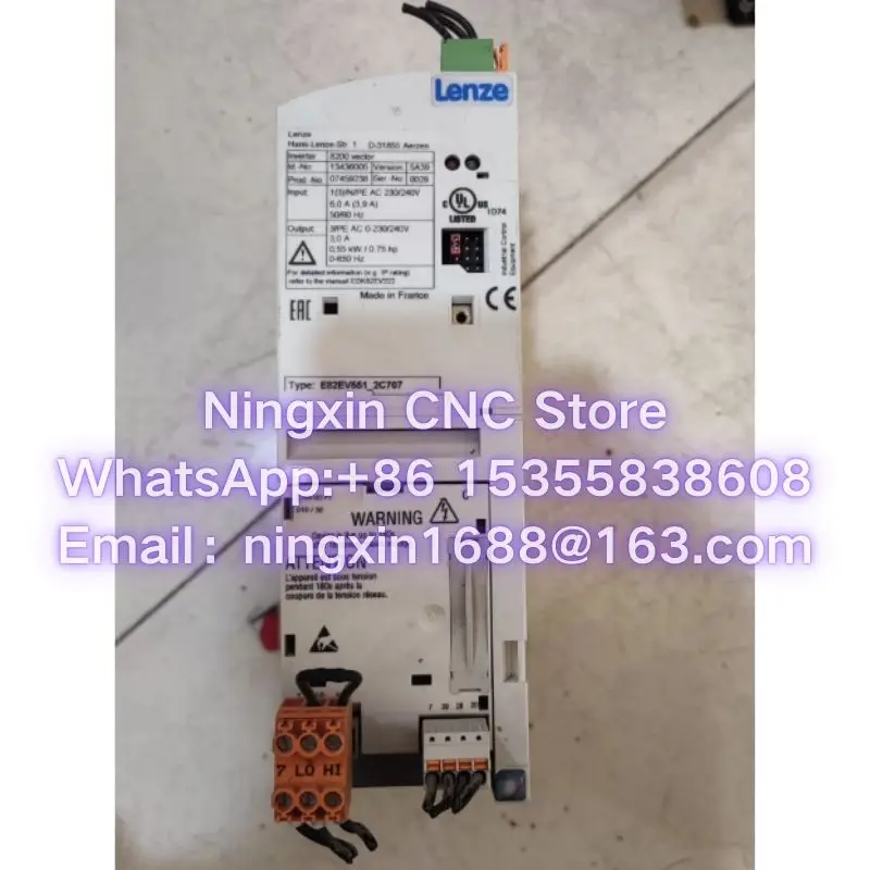 Second-hand E82EV551-2C E82EV551-2C200 E82EV551-2C707 Inverter Functional test OK Fast delivery