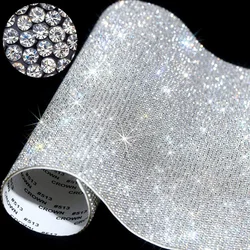 Bling Bling strass foglio strass adesivo fai da te decorazione auto adesivo autoadesivo Glitter strass gemma di cristallo