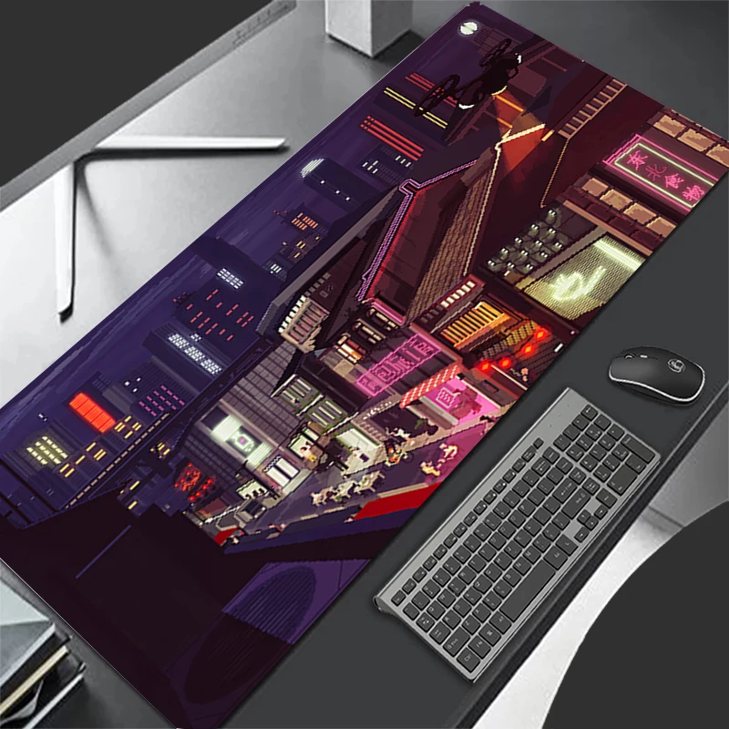 Mousepad Pattern Game Pad Rubber Anime Mouse Pad PC Accessories Desk Mat Non Slip Office Table Mat Pixel Art Gamer Keyboard Pad