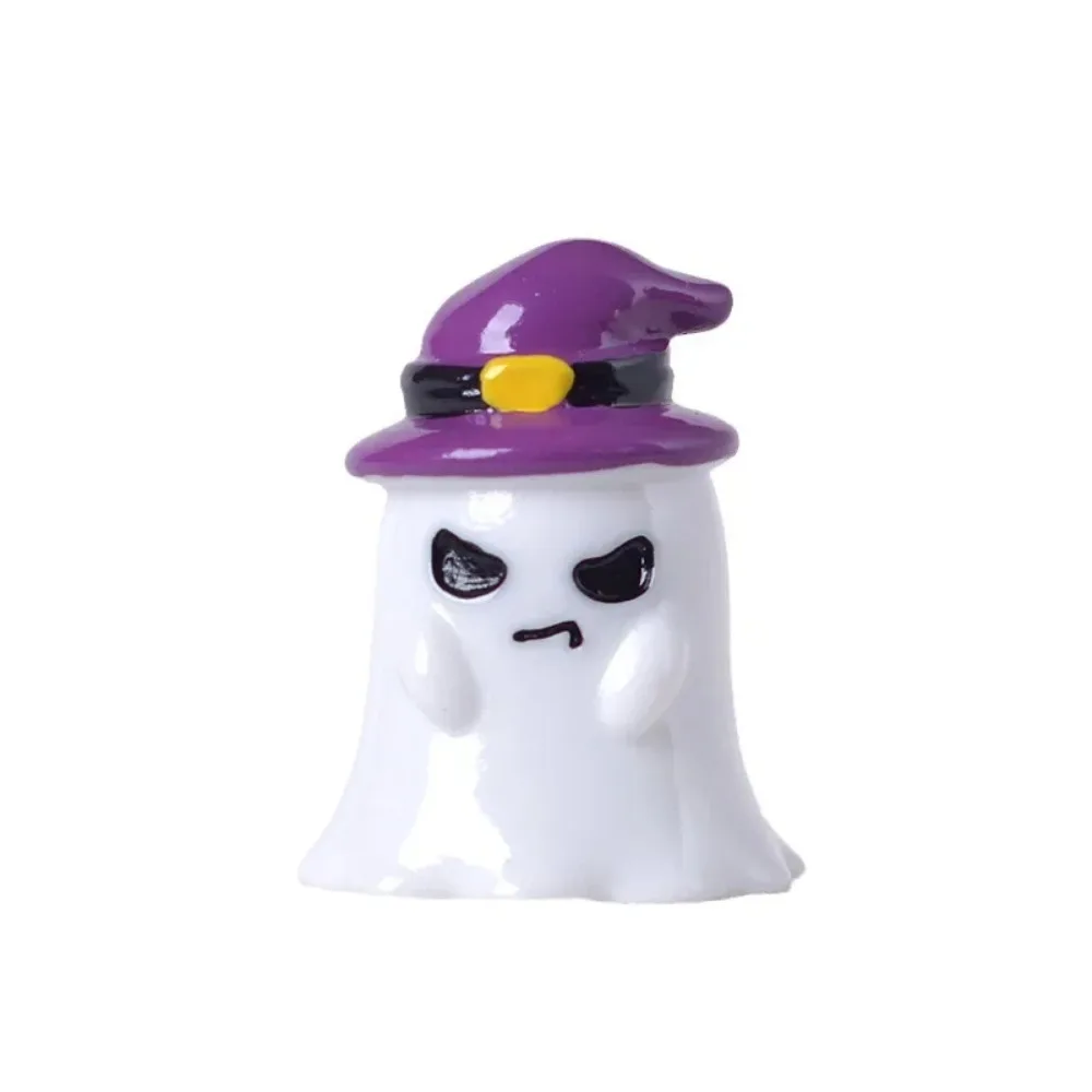 Figurka miniaturowa śliczna kreskówka dyniowy duch ozdoby zewnętrzne mikro dla dekoracje na Halloween biurko do pracy w domu wystroju pokoju — zdjęcie 6