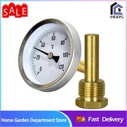 0-120degree Pipe Thermometer Diameter: Ø63mm / 2.48 Inch Graduation:2°C 1/2\