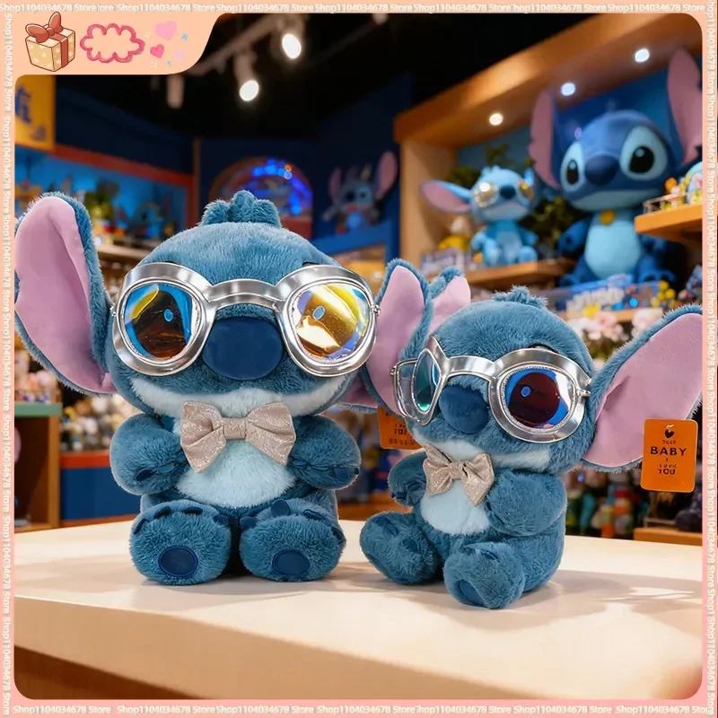 35 cm coole Sonnenbrillen-Stich-Plüschtier-Ornament – süßes, weiches, bequemes Kissen, Begleiter und Komfort, Puppenzimmer-Dekoration, Geschenk